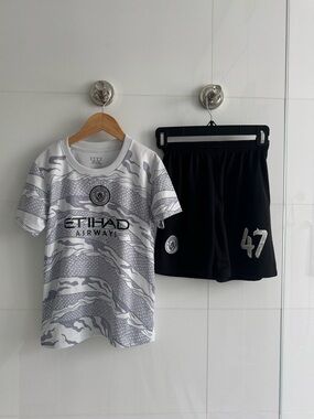 Manchester City "Year of the Dragon" limited edition soccer kit.